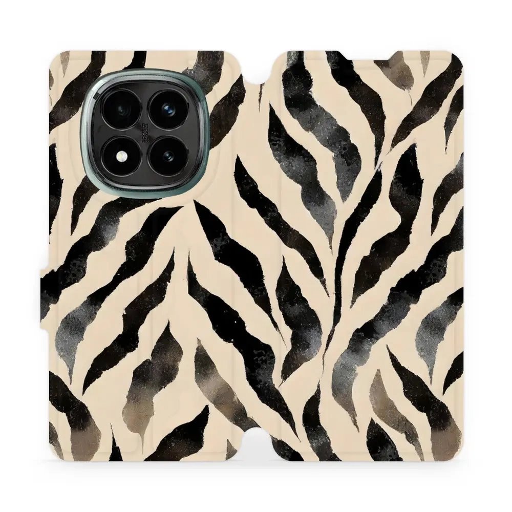 Flipové pouzdro Mobiwear - Xiaomi Redmi Note 14 Pro Plus 5G - VA53S Zebří