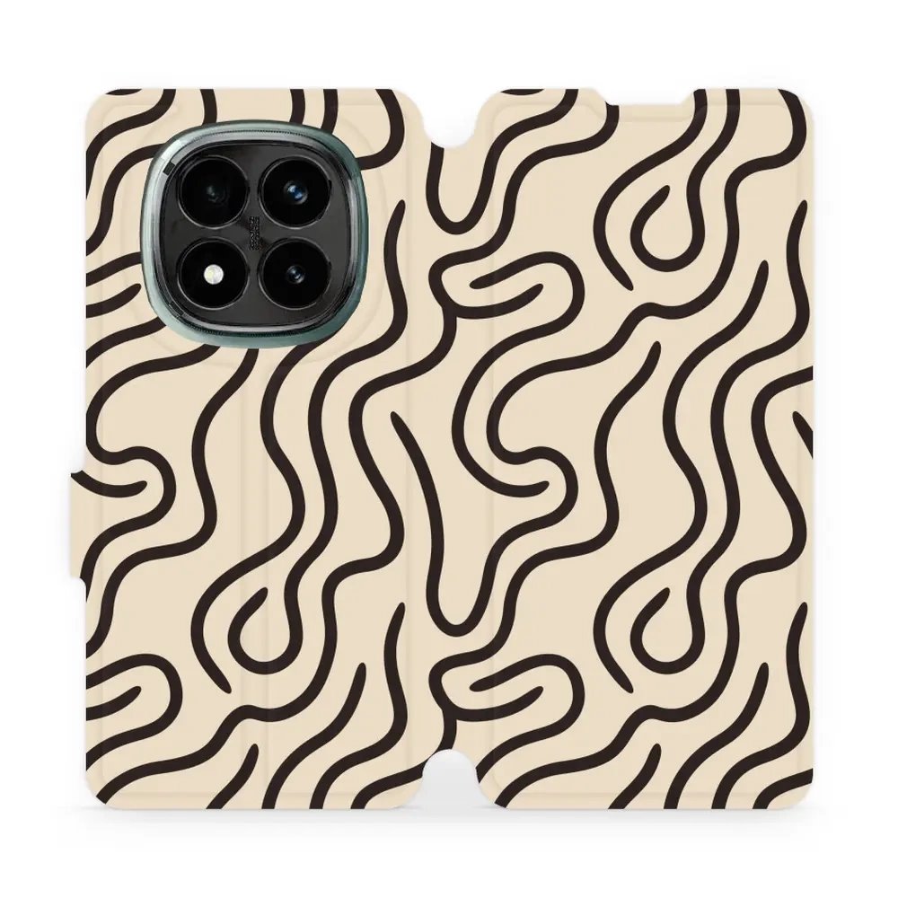 Flipové pouzdro Mobiwear - Xiaomi Redmi Note 14 Pro Plus 5G - VA60S Linky