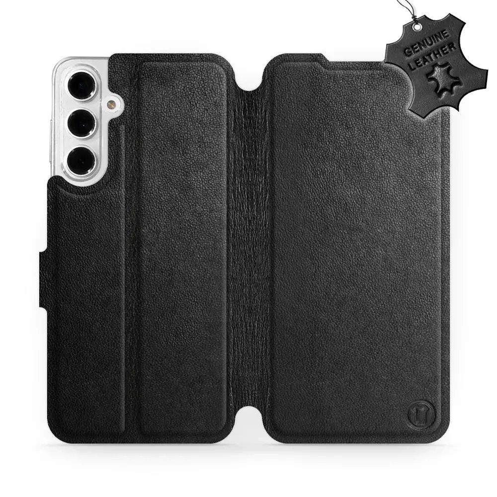 Kožené flip pouzdro Mobiwear - Samsung Galaxy A16 / A16 5G - Černé