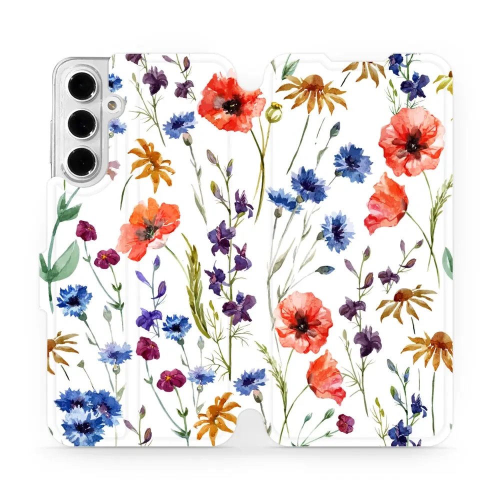 Flipové pouzdro Mobiwear - Samsung Galaxy A16 / A16 5G - MP04S Luční kvítí