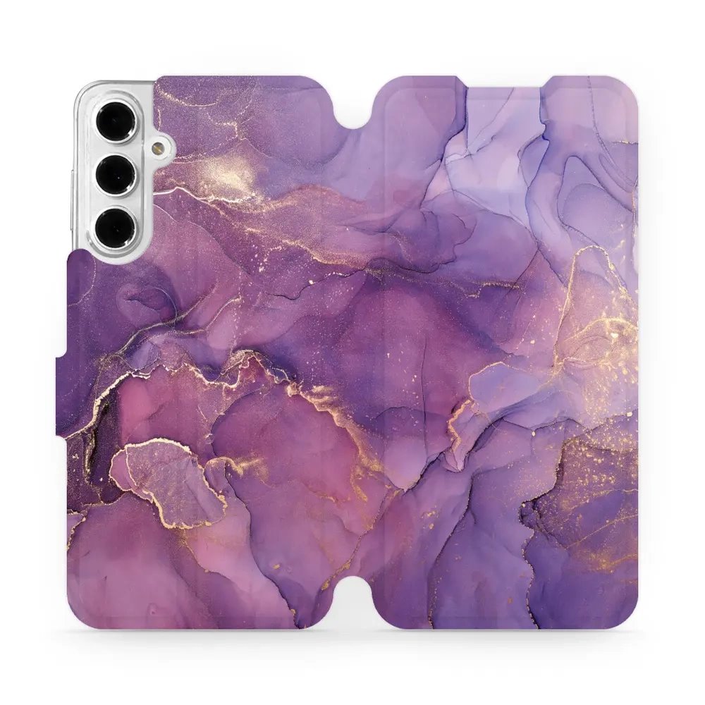 Flipové pouzdro Mobiwear - Samsung Galaxy A16 / A16 5G - VP20S Fialový mramor