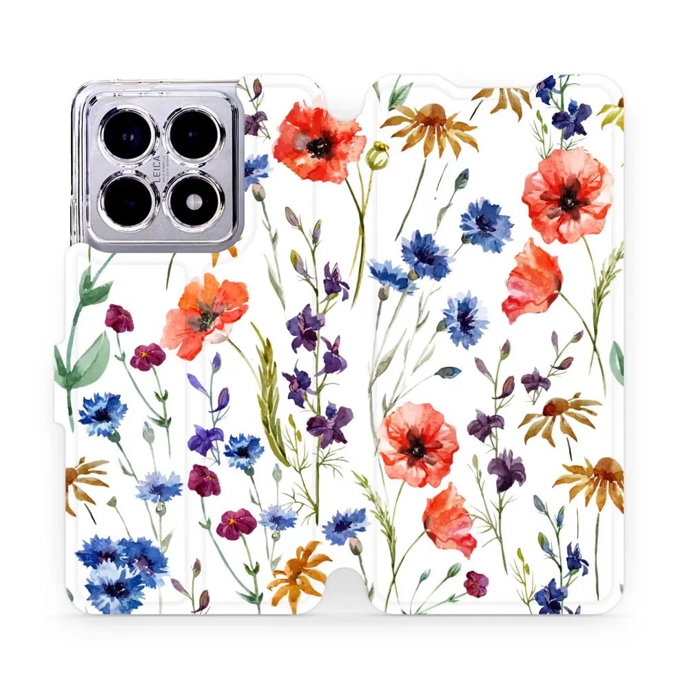 Flipové pouzdro Mobiwear - Xiaomi 14T - MP04S Luční kvítí