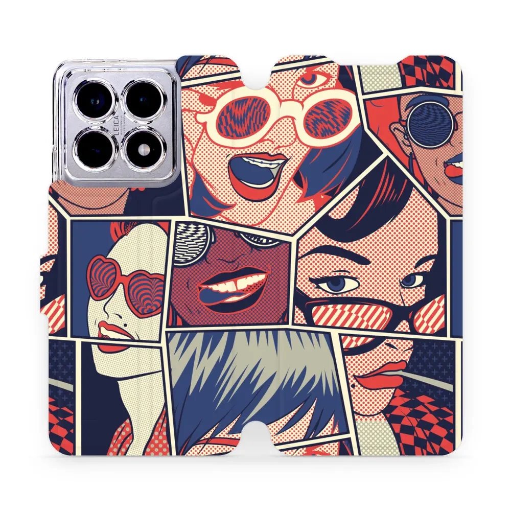 Flipové pouzdro Mobiwear - Xiaomi 14T - VP18P Komiks
