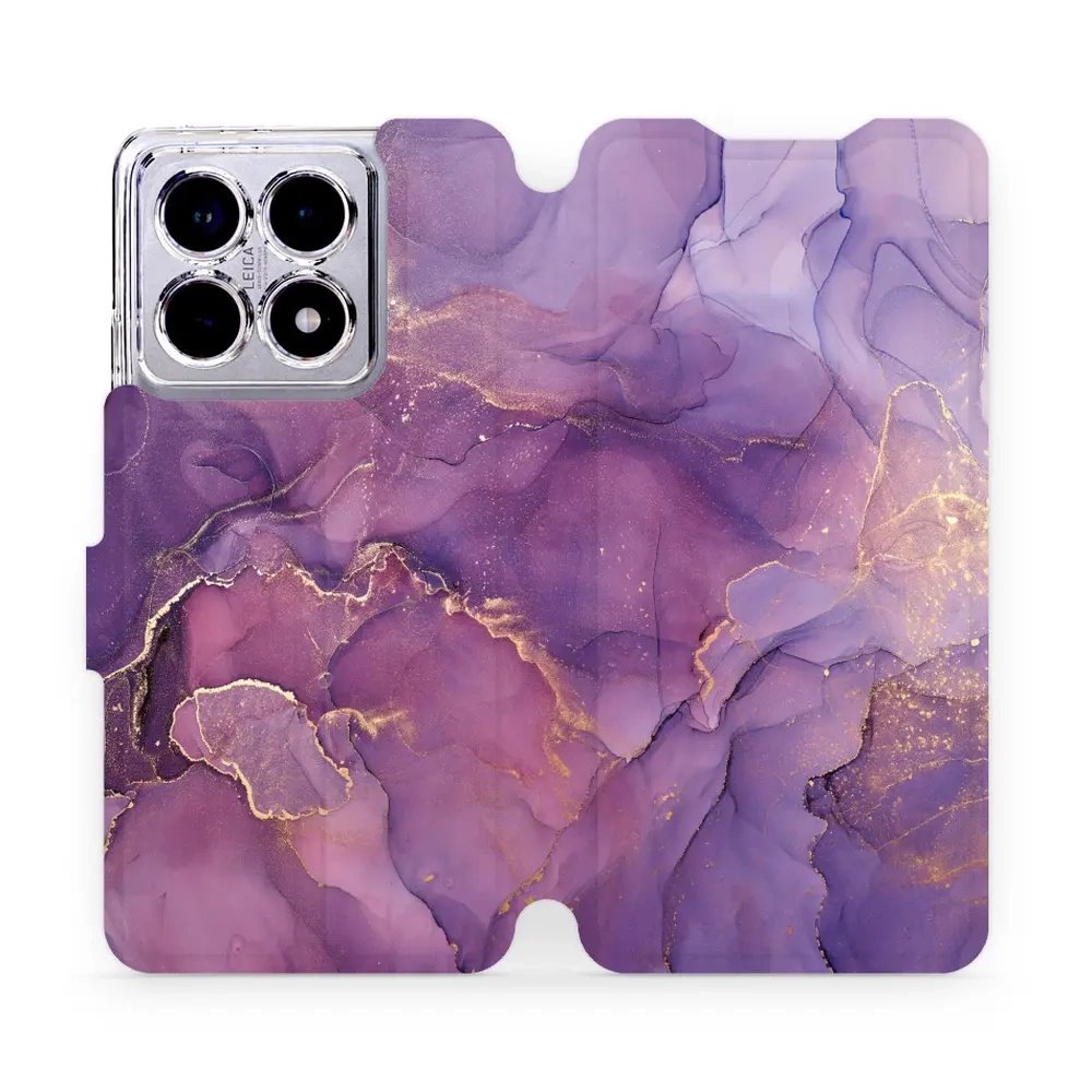Flipové pouzdro Mobiwear - Xiaomi 14T - VP20S Fialový mramor