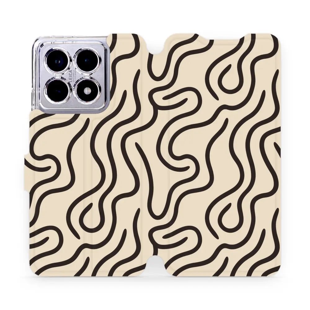 Flipové pouzdro Mobiwear - Xiaomi 14T - VA60S Linky