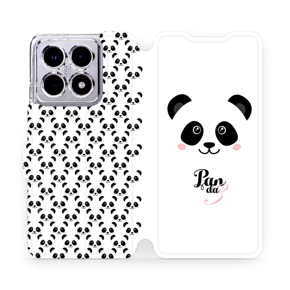 Flipové pouzdro Mobiwear - Xiaomi 14T Pro - M030P Panda Amálka