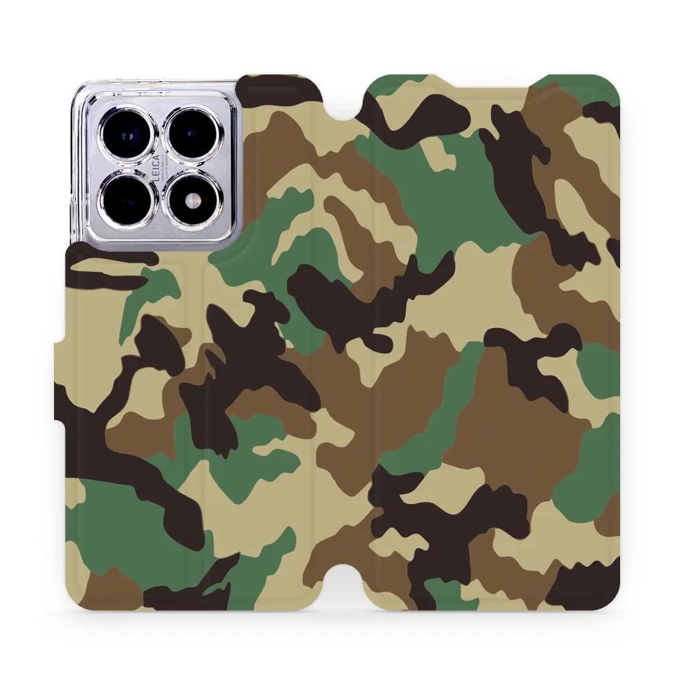 Flipové pouzdro Mobiwear - Xiaomi 14T Pro - V111P Maskáče