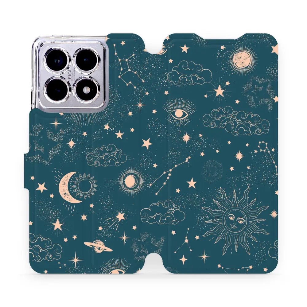 Flipové pouzdro Mobiwear - Xiaomi 14T Pro - VP14S Magický vesmír