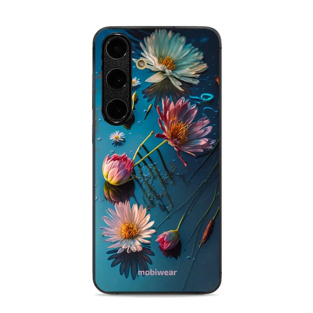 Lesklý kryt Mobiwear Glossy - Samsung Galaxy S24 FE - G013G Květy na hladině