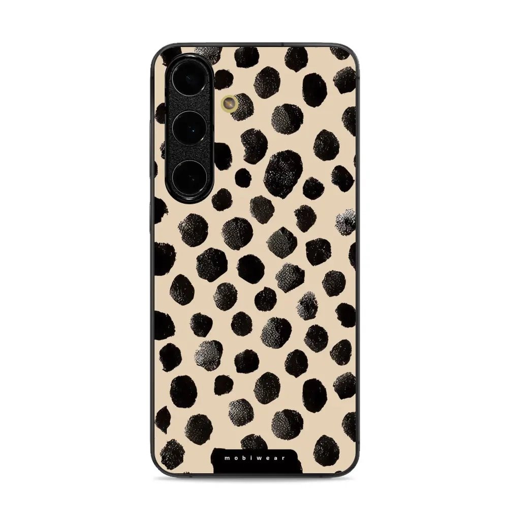 Lesklý kryt Mobiwear Glossy - Samsung Galaxy S24 FE - GA50G Černé puntíky