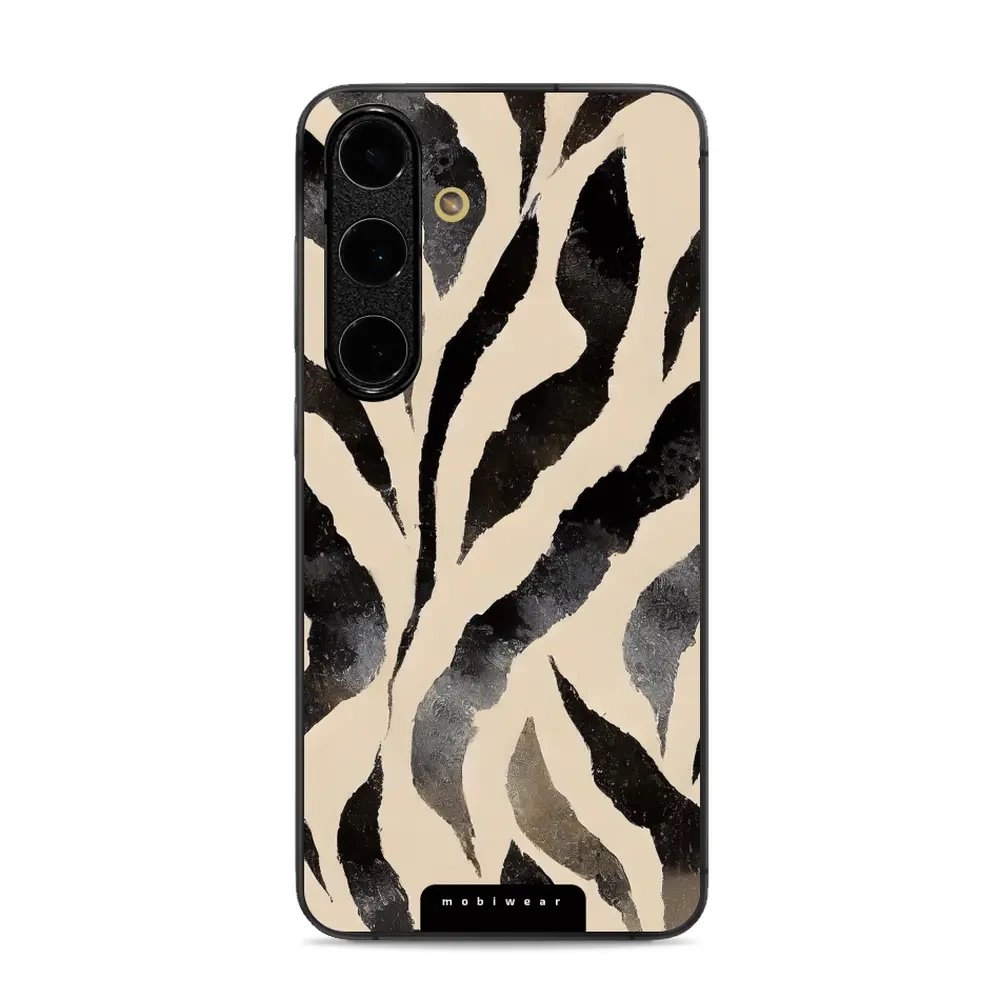 Lesklý kryt Mobiwear Glossy - Samsung Galaxy S24 FE - GA53G Zebří