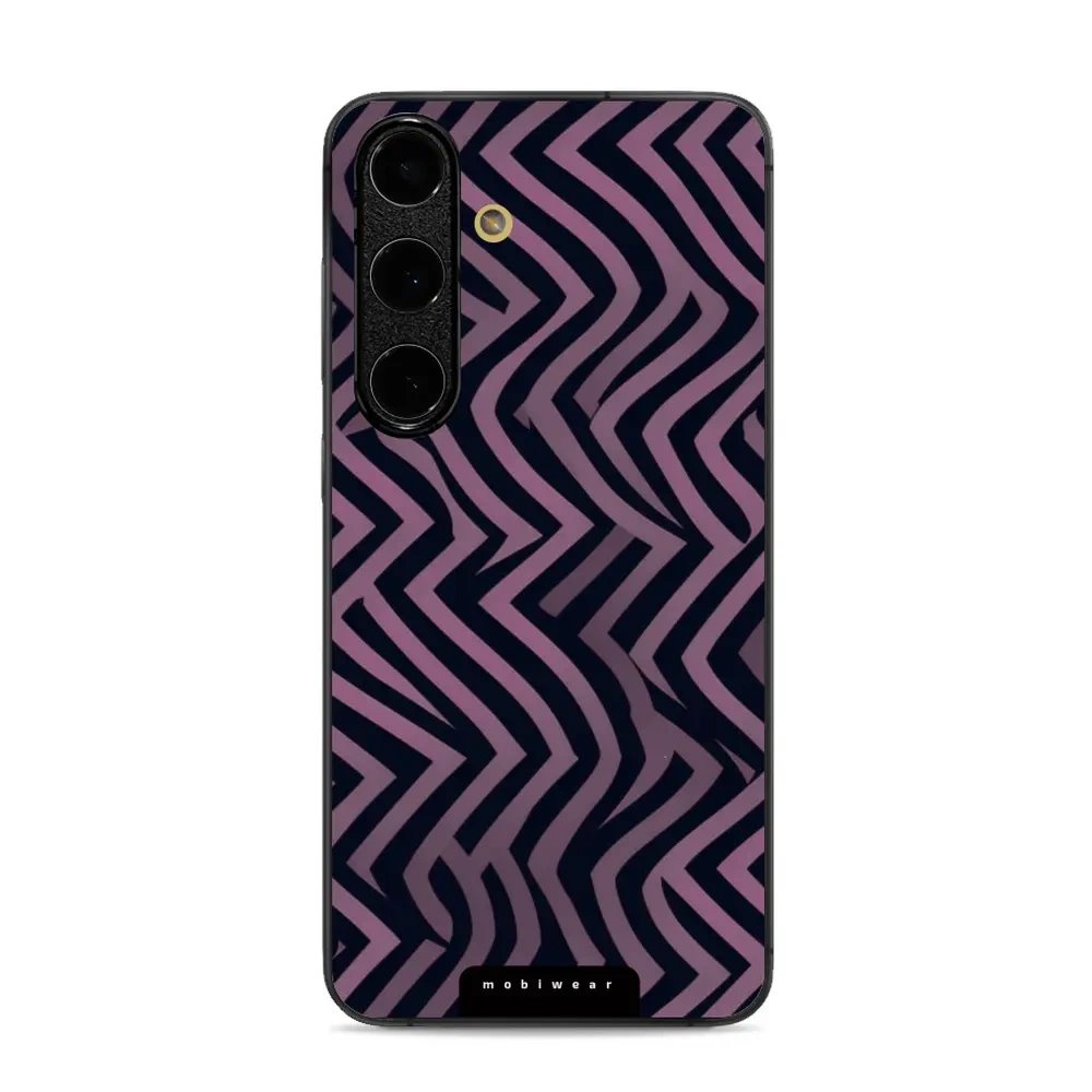 Lesklý kryt Mobiwear Glossy - Samsung Galaxy S24 FE - GA55G Fialové klikyháky
