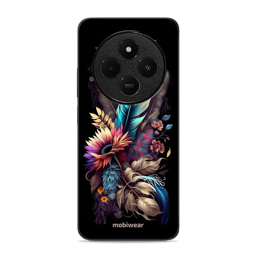 Lesklý kryt Mobiwear Glossy - Xiaomi Redmi 14C / Poco C75 - G011G Kytice s pírkem