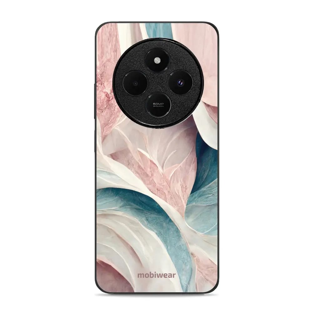 Lesklý kryt Mobiwear Glossy - Xiaomi Redmi 14C / Poco C75 - G026G - Růžový a zelenkavý mramor