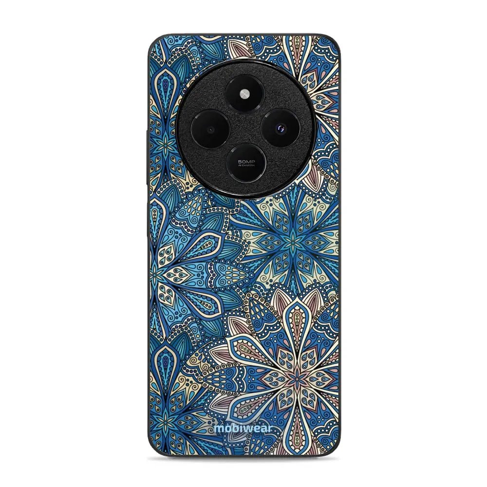Lesklý kryt Mobiwear Glossy - Xiaomi Redmi 14C / Poco C75 - G038G - Modré mandala květy
