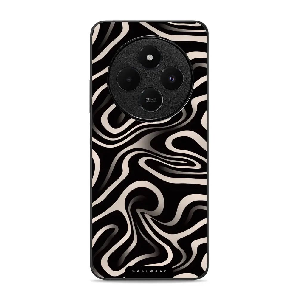 Lesklý kryt Mobiwear Glossy - Xiaomi Redmi 14C / Poco C75 - GA63G Vlnky a linky