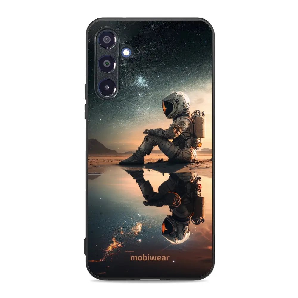 Lesklý kryt Mobiwear Glossy - Samsung Galaxy A16 / A16 5G - G003G Astronaut na samotce