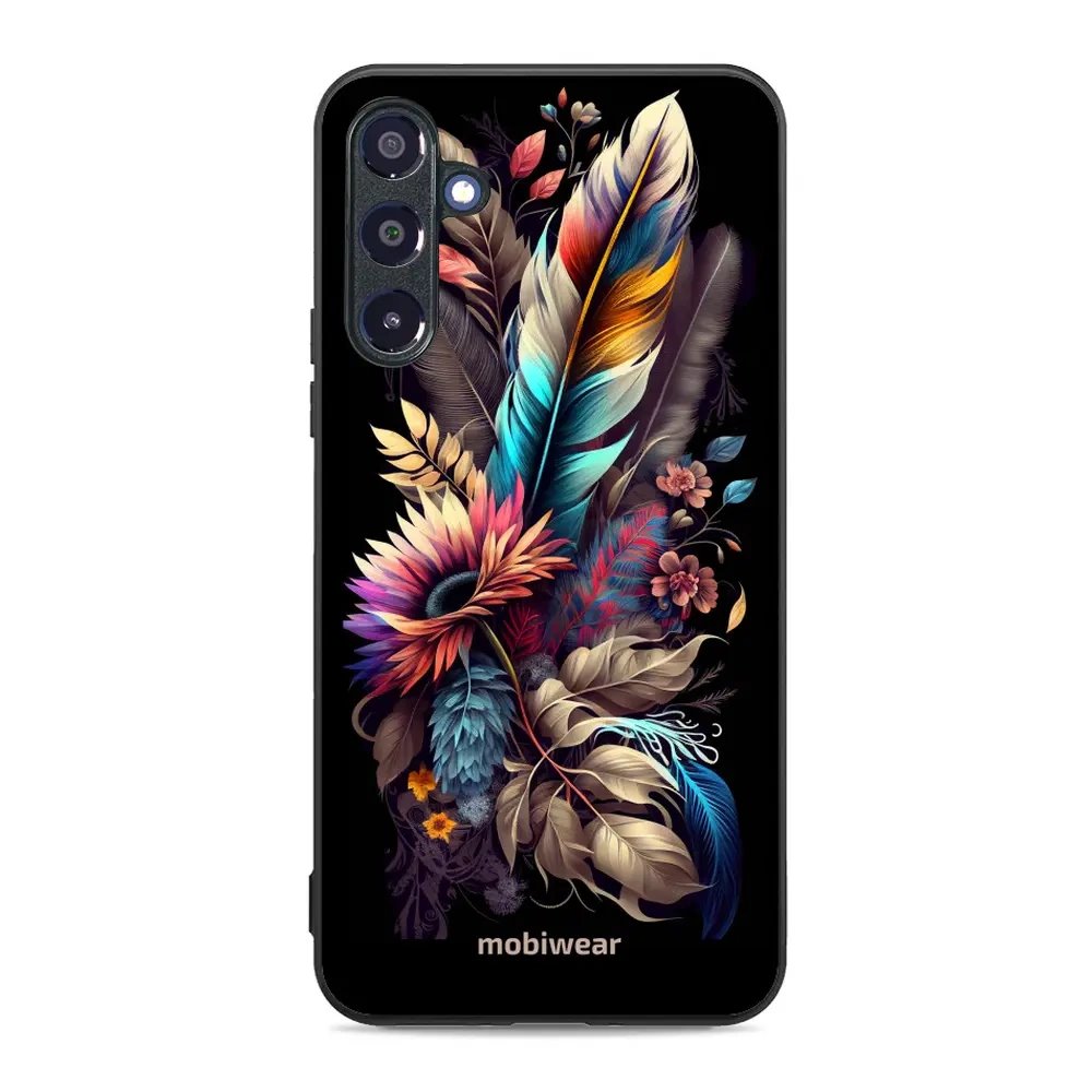 Lesklý kryt Mobiwear Glossy - Samsung Galaxy A16 / A16 5G - G011G Kytice s pírkem