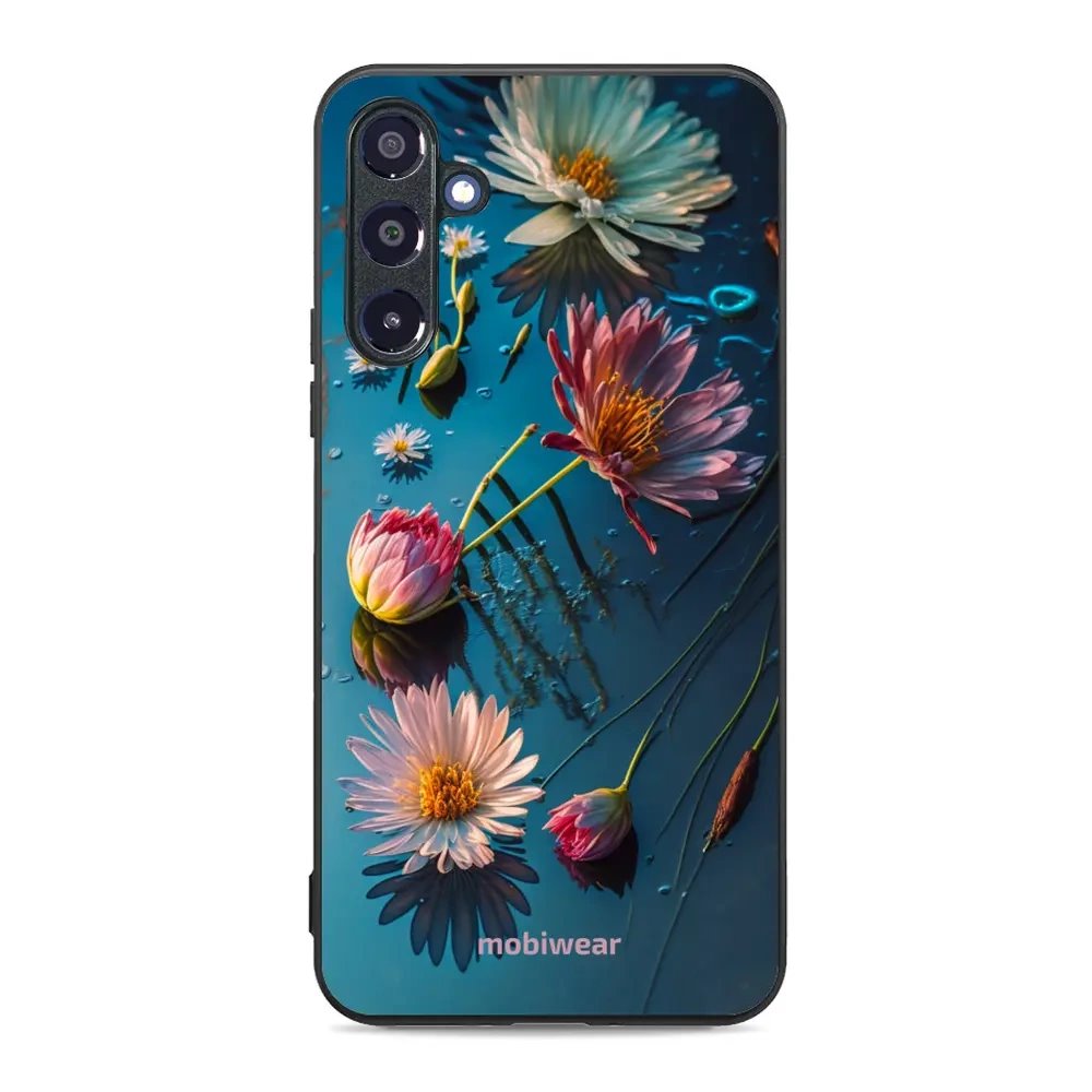 Lesklý kryt Mobiwear Glossy - Samsung Galaxy A16 / A16 5G - G013G Květy na hladině