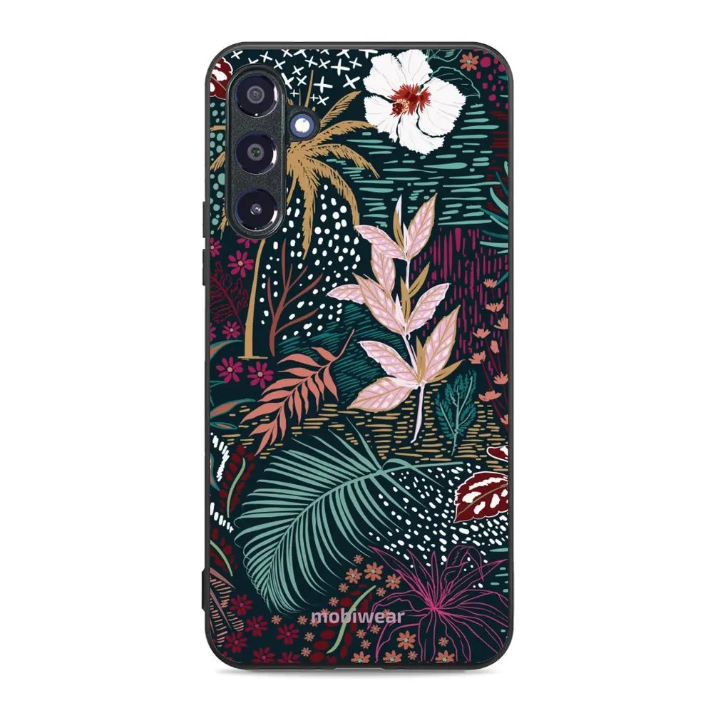 Lesklý kryt Mobiwear Glossy - Samsung Galaxy A16 / A16 5G - G043G - Temná flóra