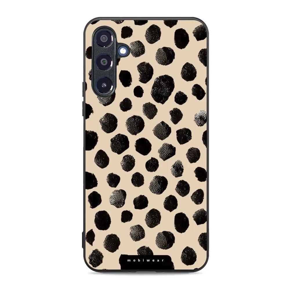 Lesklý kryt Mobiwear Glossy - Samsung Galaxy A16 / A16 5G - GA50G Černé puntíky - VÝPRODEJ
