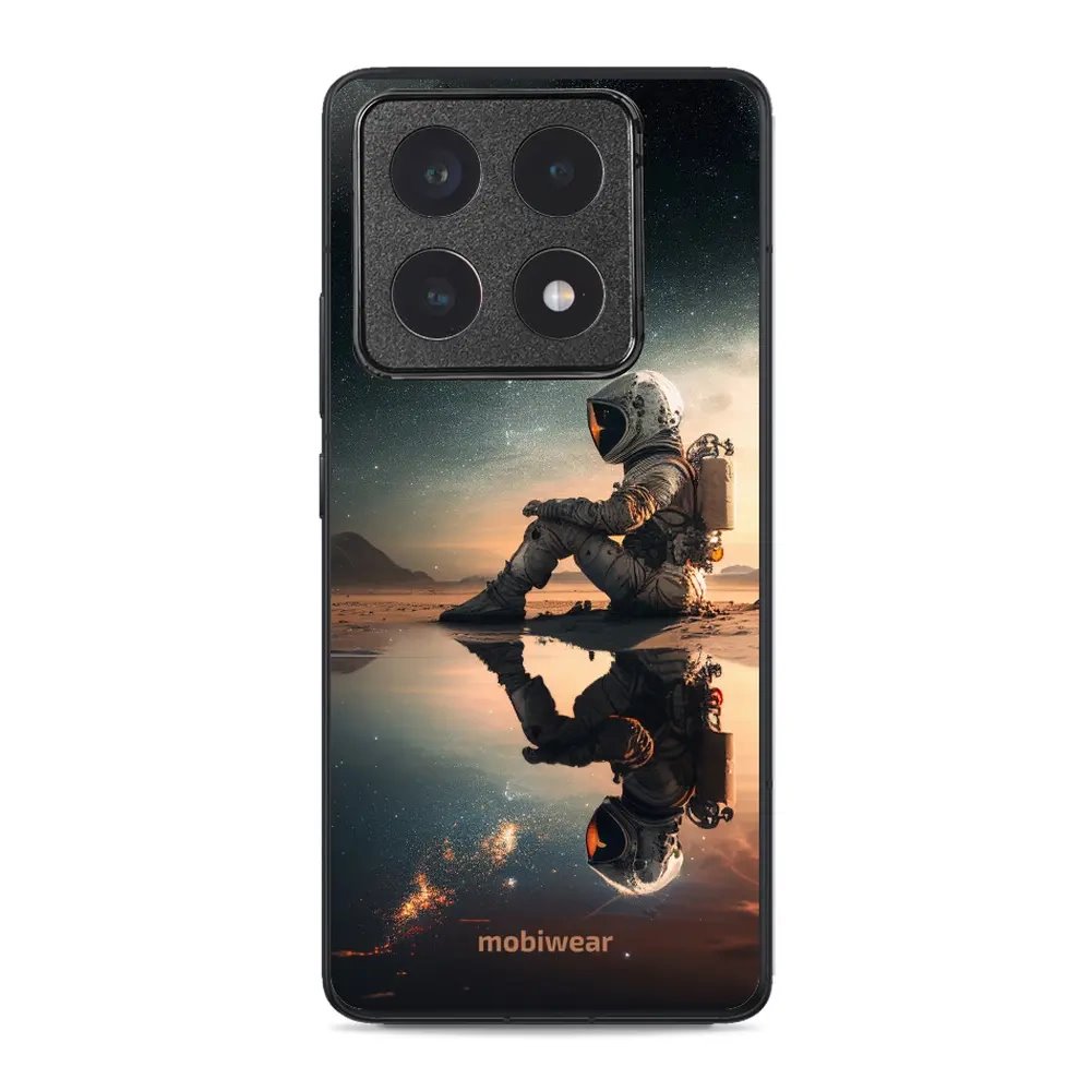 Lesklý kryt Mobiwear Glossy - Xiaomi 14T Pro - G003G Astronaut na samotce - VÝPRODEJ