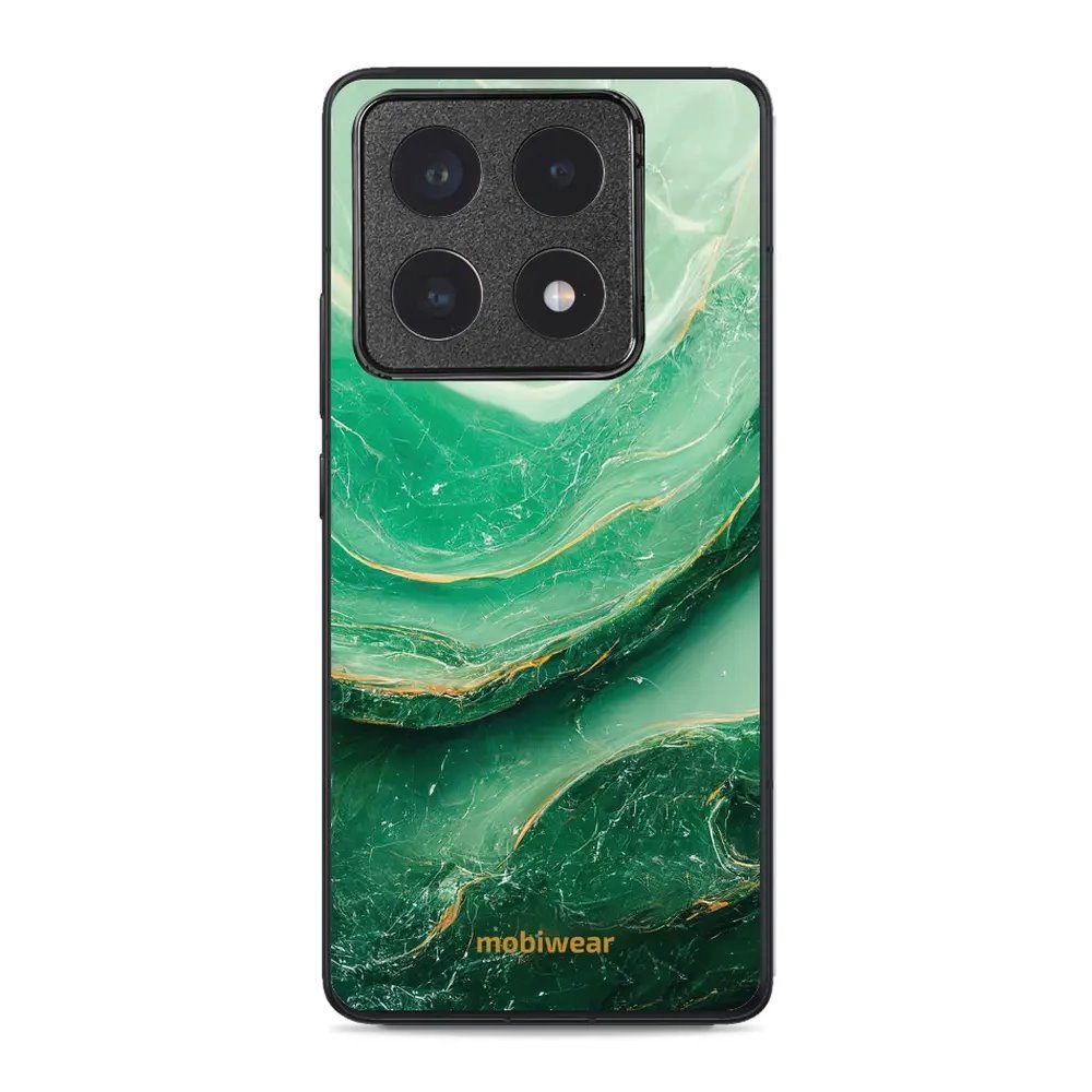 Lesklý kryt Mobiwear Glossy - Xiaomi 14T Pro - G023G - Zelený mramor
