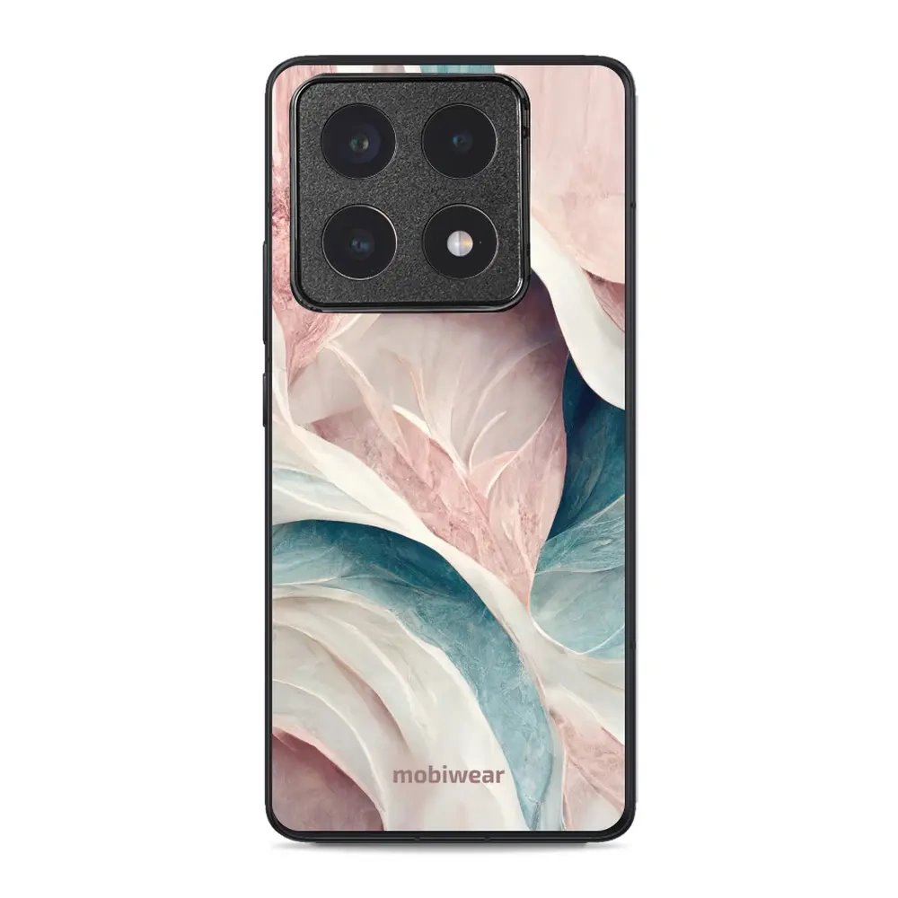 Lesklý kryt Mobiwear Glossy - Xiaomi 14T Pro - G026G - Růžový a zelenkavý mramor