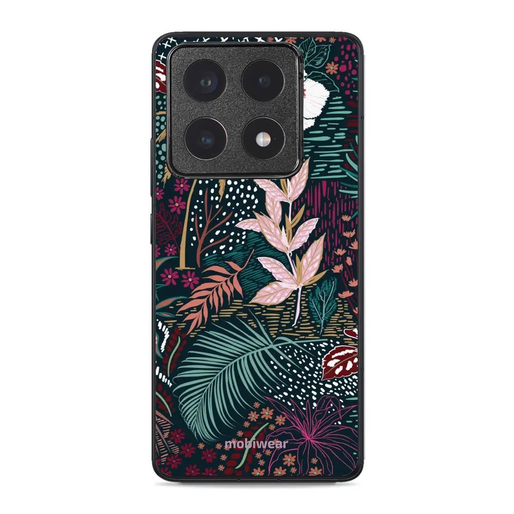 Lesklý kryt Mobiwear Glossy - Xiaomi 14T Pro - G043G - Temná flóra