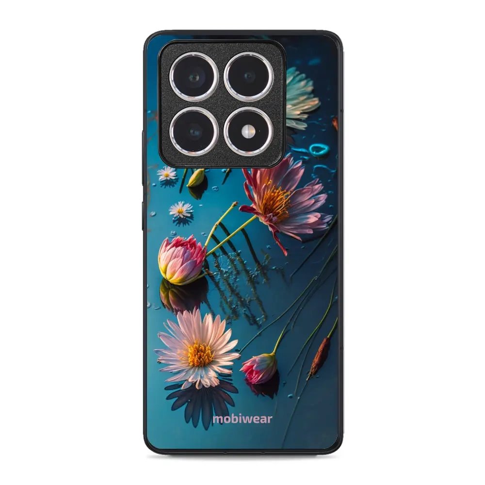 Lesklý kryt Mobiwear Glossy - Xiaomi 14T - G013G Květy na hladině