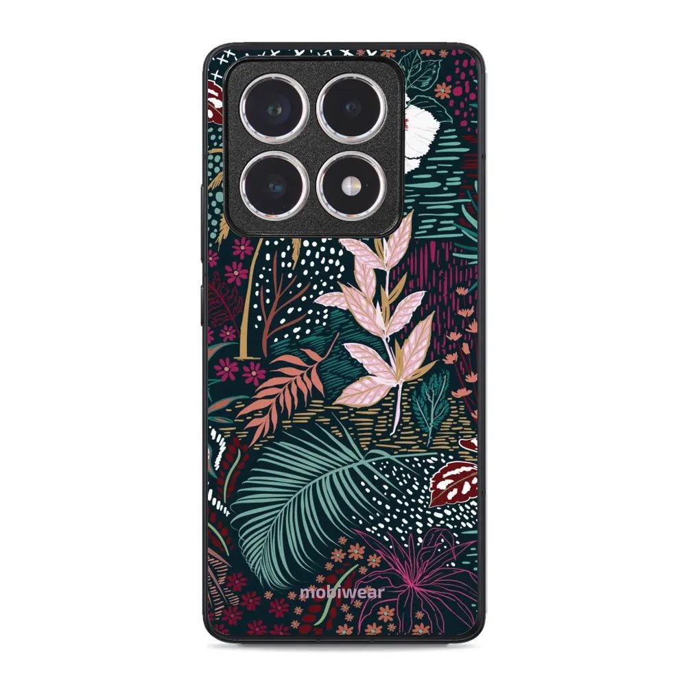 Lesklý kryt Mobiwear Glossy - Xiaomi 14T - G043G - Temná flóra