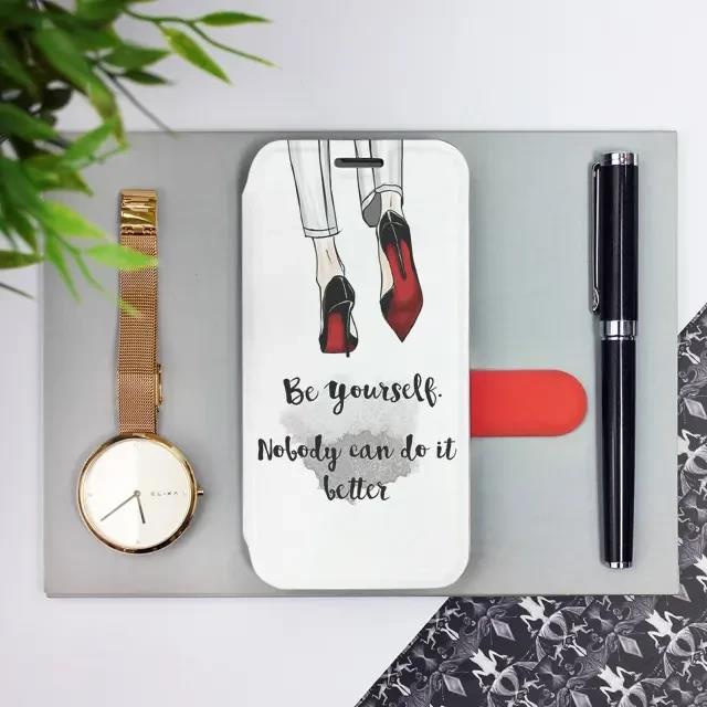 Flip pouzdro na mobil Honor 600 Lite - Mobiwear M046P, be yourself