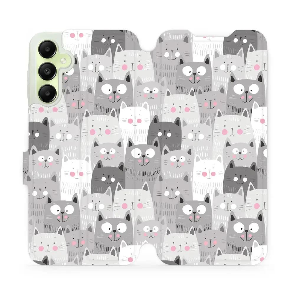 Flipové pouzdro Mobiwear - Samsung Galaxy A05s - M099P Kočičky