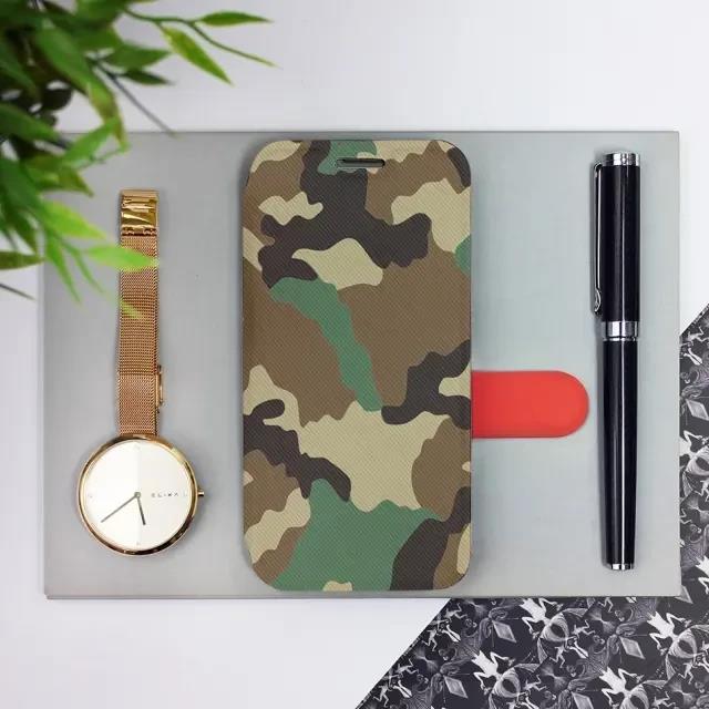 Flip pouzdro na mobil Honor 600 Lite - Mobiwear V111P, maskáče