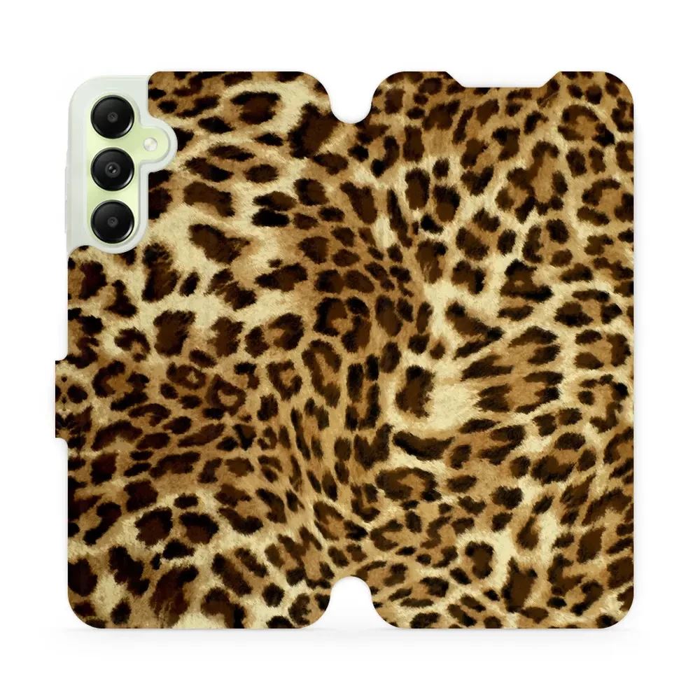 Flipové pouzdro Mobiwear - Samsung Galaxy A05s - VA33P Leopardí vzor
