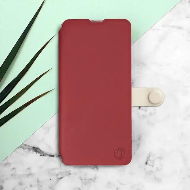 Flip pouzdro Mobiwear Semiš na mobil Vivo V70 FE - cihlové & béžové