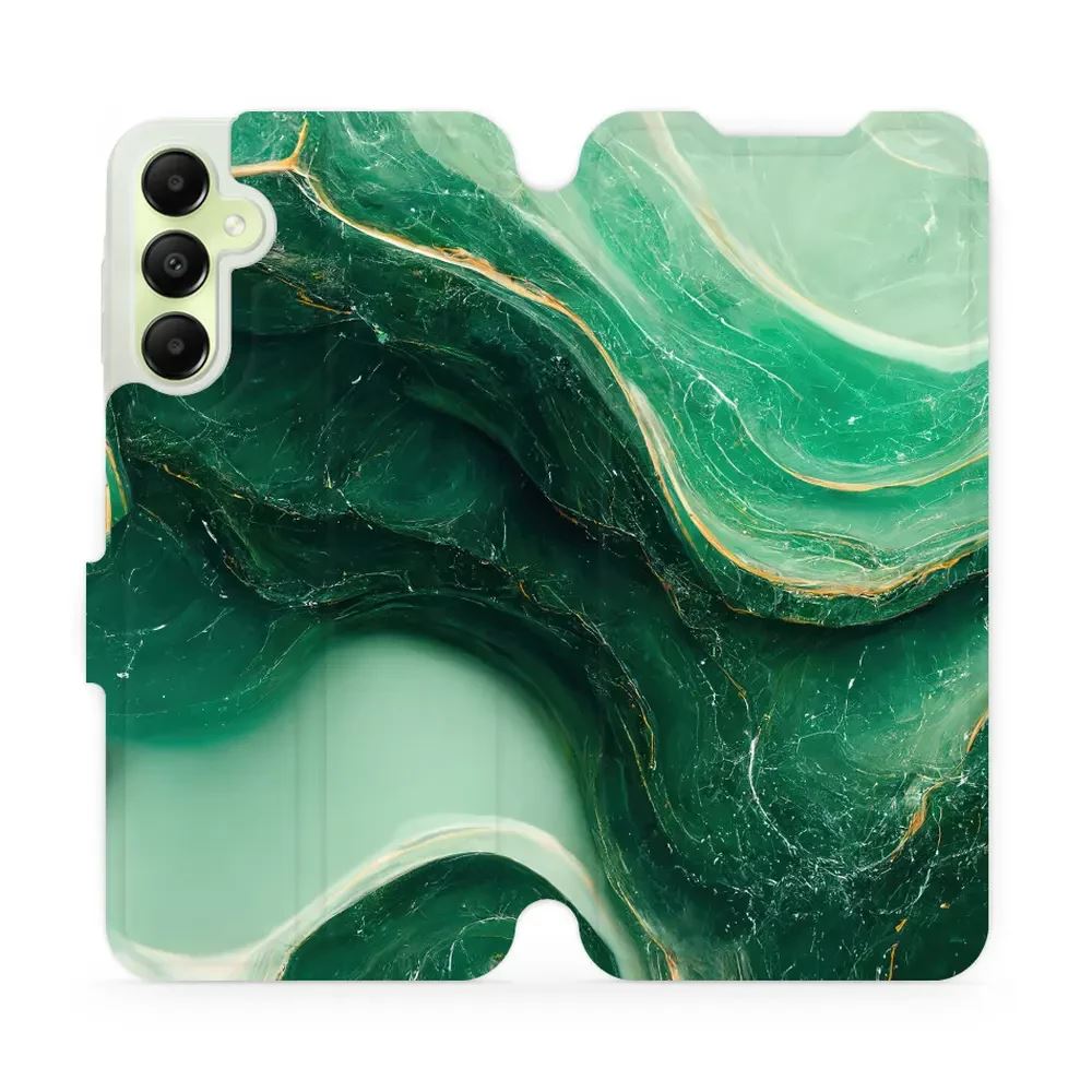 Flipové pouzdro Mobiwear - Samsung Galaxy A05s - VP38S Zelený mramor