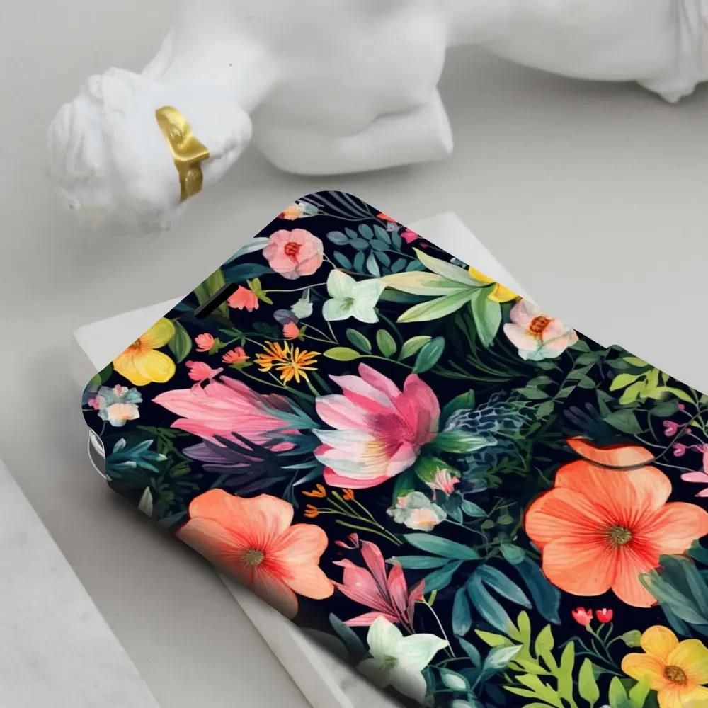 Flip pouzdro na mobil Honor 600 Lite - Mobiwear VP48S, pestré kvítky