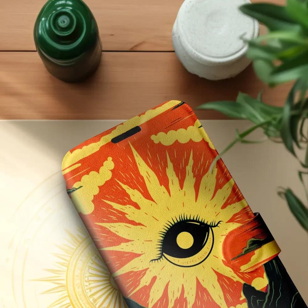 Flip pouzdro na mobil Honor 600 - Mobiwear VP55S, sluneční oko