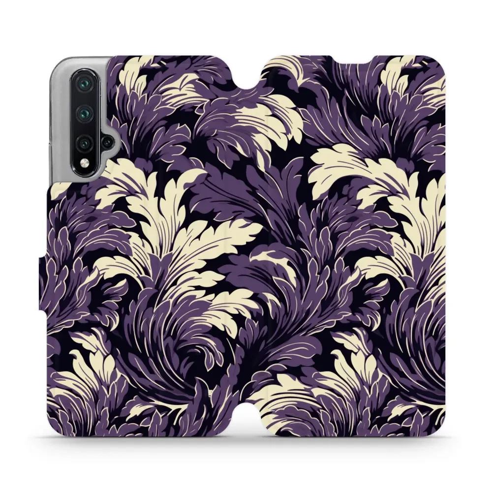 Flipové pouzdro Mobiwear - Honor 20 / Huawei Nova 5T - VA46S Fialové rostliny