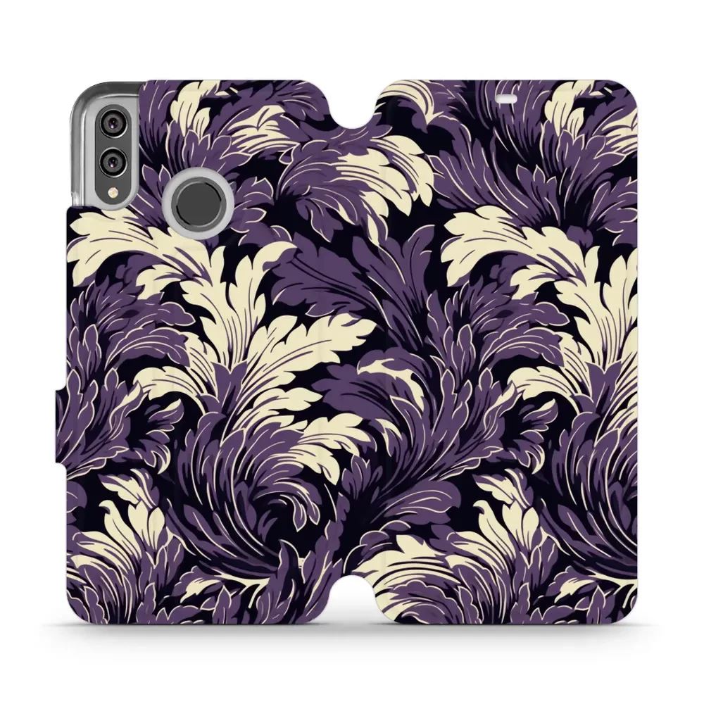 Flipové pouzdro Mobiwear - Honor 8X - VA46S Fialové rostliny