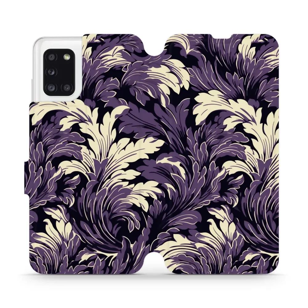 Flipové pouzdro Mobiwear - Samsung Galaxy A31 - VA46S Fialové rostliny