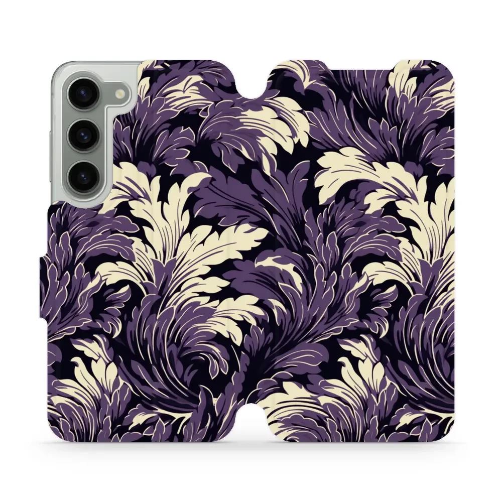 Flipové pouzdro Mobiwear - Samsung Galaxy S23 - VA46S Fialové rostliny