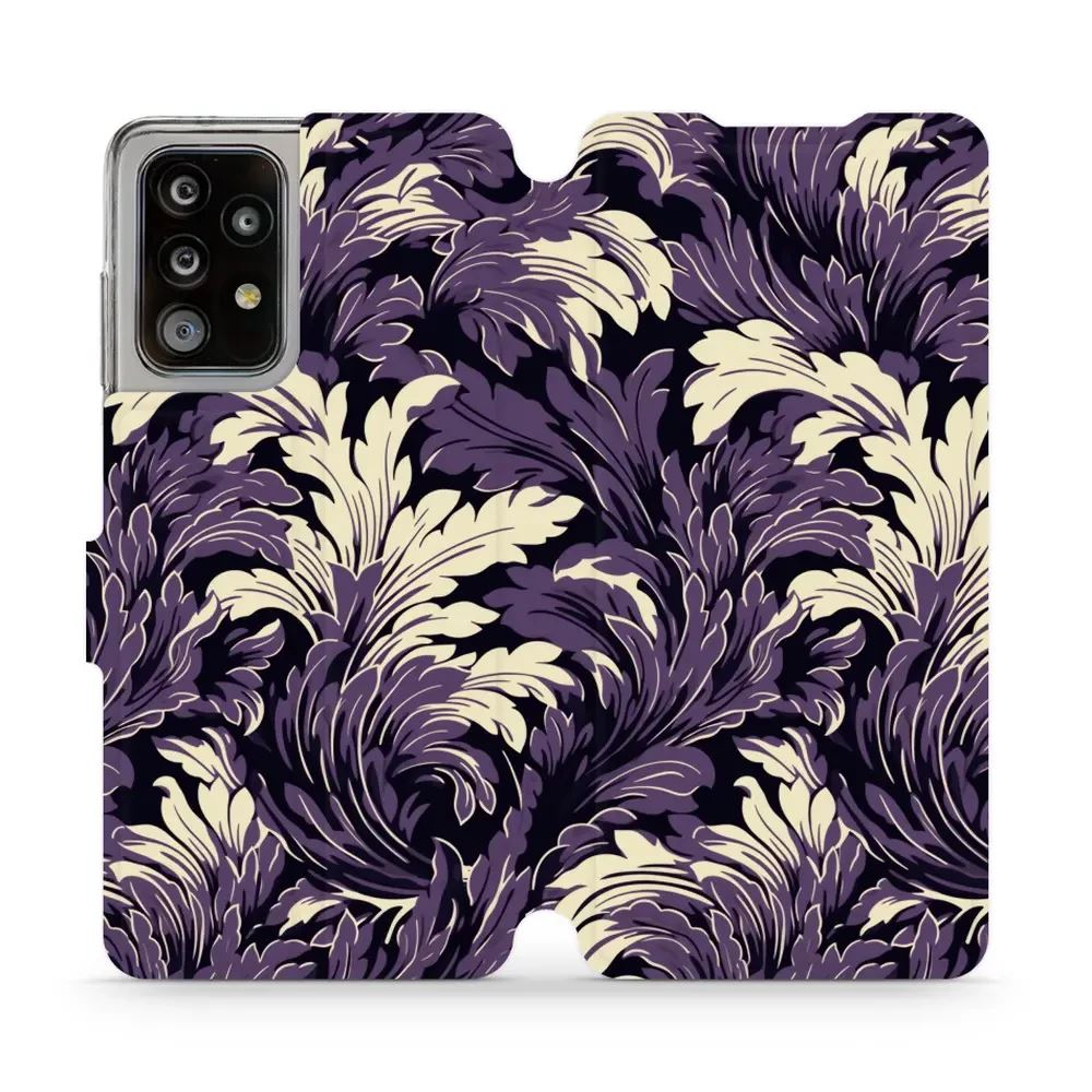 Flipové pouzdro Mobiwear - Samsung Galaxy A52 / A52S 5G - VA46S Fialové rostliny
