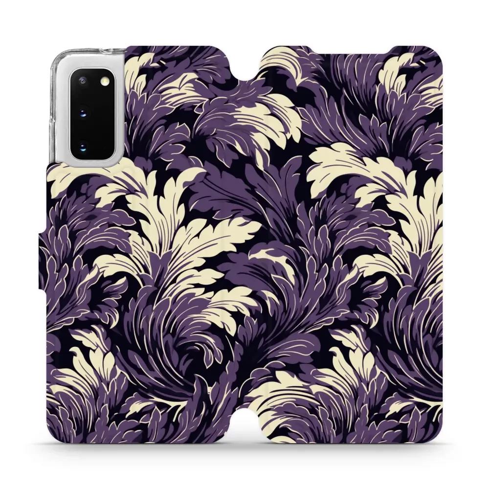 Flipové pouzdro Mobiwear - Samsung Galaxy S20 - VA46S Fialové rostliny