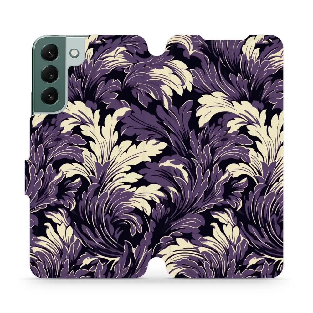 Flipové pouzdro Mobiwear - Samsung Galaxy S22 Plus - VA46S Fialové rostliny