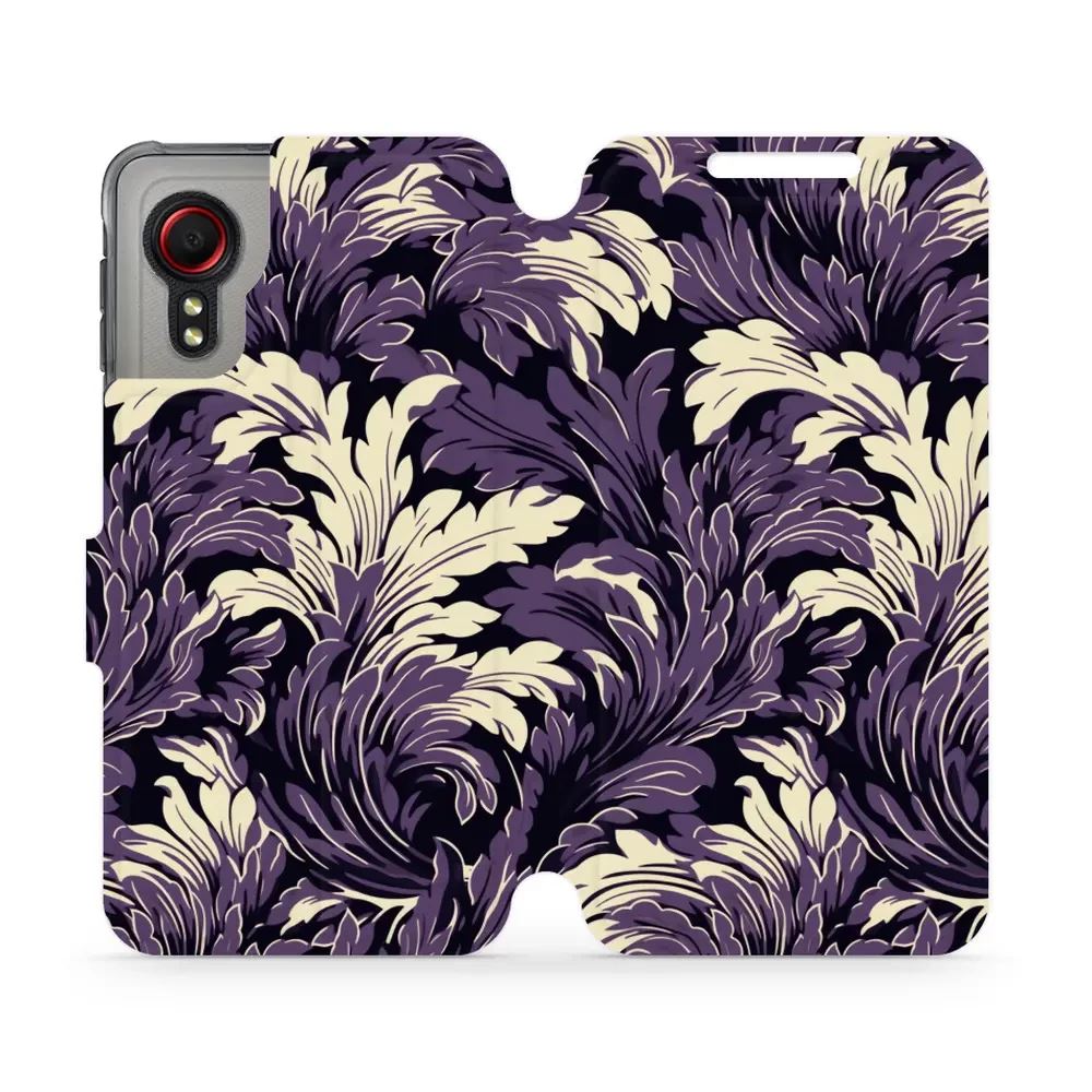Flipové pouzdro Mobiwear - Samsung Galaxy Xcover 5 - VA46S Fialové rostliny