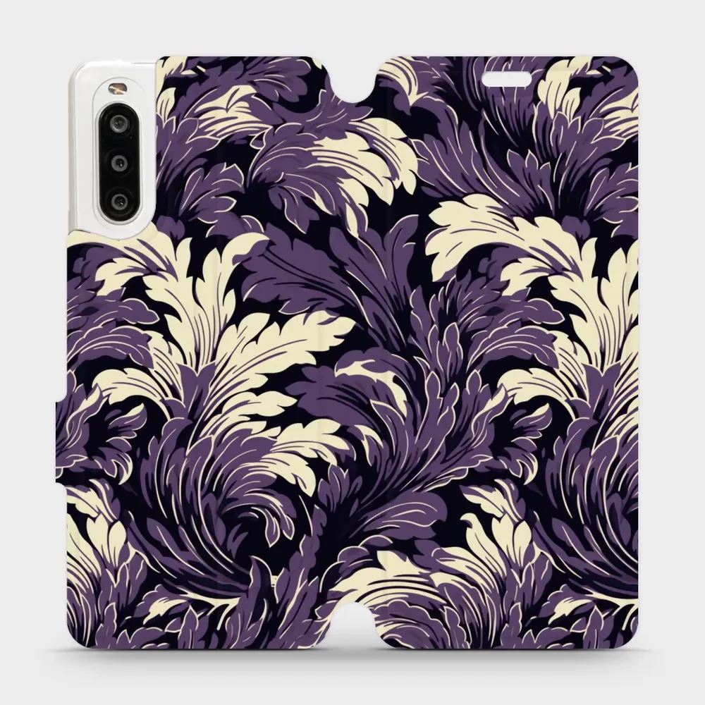 Flipové pouzdro Mobiwear - Sony Xperia 10 II - VA46S Fialové rostliny