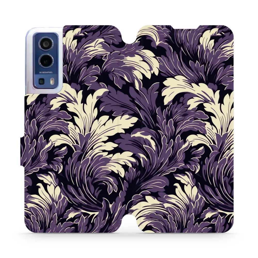 Flipové pouzdro Mobiwear - Vivo Y52 5G / Y72 5G - VA46S Fialové rostliny