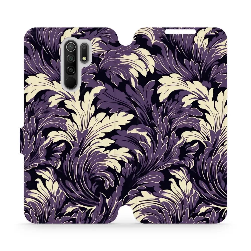 Flipové pouzdro Mobiwear - Xiaomi Redmi 9 - VA46S Fialové rostliny
